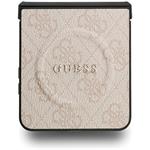 Guess PU Leather 4G Colored Ring Magnetic kryt pre Samsung Galaxy Z Flip 7, ružový