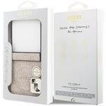 Guess PU Leather 4G Colored Ring Magnetic kryt pre Samsung Galaxy Z Flip 7, ružový