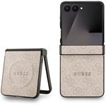 Guess PU Leather 4G Colored Ring Magnetic kryt pre Samsung Galaxy Z Flip 7, ružový