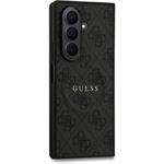 Guess PU Leather 4G Colored Ring Magnetic kryt pre Samsung Galaxy Z Fold 7, čierny