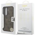 Guess PU Leather 4G Colored Ring Magnetic kryt pre Samsung Galaxy Z Fold 7, hnedý