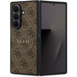 Guess PU Leather 4G Colored Ring Magnetic kryt pre Samsung Galaxy Z Fold 7, hnedý