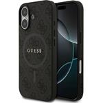 Guess PU Leather 4G Colored Ring MagSafe kryt pre iPhone 17, čierny