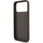Guess PU Leather 4G Colored Ring MagSafe kryt pre iPhone 17 Pro Max, hnedý
