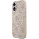 Guess PU Leather 4G Colored Ring MagSafe kryt pre iPhone 17, ružový