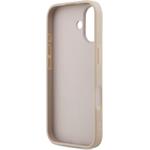 Guess PU Leather 4G Colored Ring MagSafe kryt pre iPhone 17, ružový