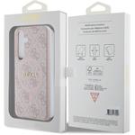 Guess PU Leather 4G Colored Ring MagSafe kryt pre Samsung Galaxy S24, ružový, (rozbalené)