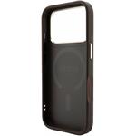 Guess PU Leather 4G Gold Frame Embossed MagSafe kryt pre iPhone 18 Pro Max, hnedý