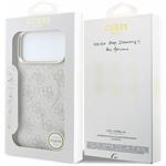 Guess PU Leather 4G Gold Frame Embossed MagSafe kryt pre iPhone 18 Pro Max, ružový