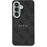 Guess PU Leather 4G Gold Frame Magnetic kryt pre Samsung Galaxy S26, čierny