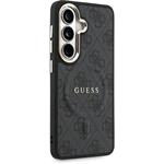 Guess PU Leather 4G Gold Frame Magnetic kryt pre Samsung Galaxy S26, čierny