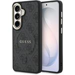 Guess PU Leather 4G Gold Frame Magnetic kryt pre Samsung Galaxy S26, čierny