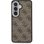Guess PU Leather 4G Gold Frame Magnetic kryt pre Samsung Galaxy S26+, hnedý