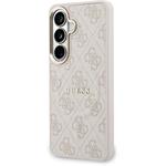 Guess PU Leather 4G Gold Frame Magnetic kryt pre Samsung Galaxy S26, ružový