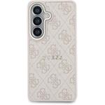 Guess PU Leather 4G Gold Frame Magnetic kryt pre Samsung Galaxy S26, ružový