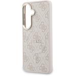 Guess PU Leather 4G Gold Frame Magnetic kryt pre Samsung Galaxy S26, ružový