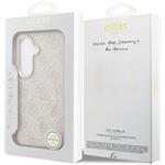 Guess PU Leather 4G Gold Frame Magnetic kryt pre Samsung Galaxy S26, ružový