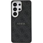 Guess PU Leather 4G Gold Frame Magnetic kryt pre Samsung Galaxy S26 Ultra, čierny