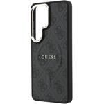 Guess PU Leather 4G Gold Frame Magnetic kryt pre Samsung Galaxy S26 Ultra, čierny