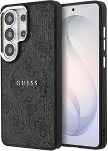 Guess PU Leather 4G Gold Frame Magnetic kryt pre Samsung Galaxy S26 Ultra, čierny