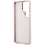 Guess PU Leather 4G Gold Frame Magnetic kryt pre Samsung Galaxy S26 Ultra, ružový