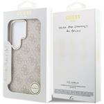 Guess PU Leather 4G Gold Frame Magnetic kryt pre Samsung Galaxy S26 Ultra, ružový