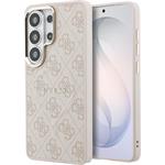 Guess PU Leather 4G Gold Frame Magnetic kryt pre Samsung Galaxy S26 Ultra, ružový