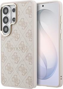 Guess PU Leather 4G Gold Frame Magnetic kryt pre Samsung Galaxy S26 Ultra, ružový