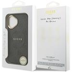 Guess PU Leather 4G Gold Frame MagSafe kryt pre iPhone 17, čierny