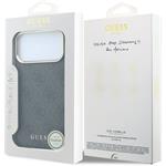 Guess PU Leather 4G Gold Frame MagSafe kryt pre iPhone 18 Pro Max, čierny