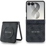 Guess PU Leather 4G Magnetic kryt pre Samsung Galaxy Z Flip 8, čierny