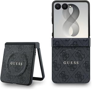 Guess PU Leather 4G Magnetic kryt pre Samsung Galaxy Z Flip 8, čierny