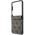 Guess PU Leather 4G Magnetic kryt pre Samsung Galaxy Z Flip 8, hnedý