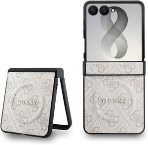 Guess PU Leather 4G Magnetic kryt pre Samsung Galaxy Z Flip 8, ružový
