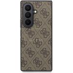 Guess PU Leather 4G Magnetic kryt pre Samsung Galaxy Z Fold 8 Ultra, hnedý