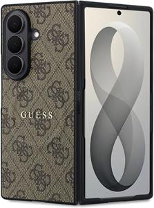 Guess PU Leather 4G Magnetic kryt pre Samsung Galaxy Z Fold 8 Ultra, hnedý