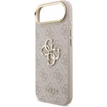 Guess PU Leather 4G Metal Logo Gold Frame kryt pre iPhone Air, ružový