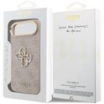 Guess PU Leather 4G Metal Logo Gold Frame kryt pre iPhone Air, ružový