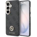 Guess PU Leather 4G Strass Logo Gold Frame Magnetic kryt pre Samsung Galaxy S26, čierny