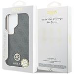 Guess PU Leather 4G Strass Logo Gold Frame Magnetic kryt pre Samsung Galaxy S26 Ultra, čierny