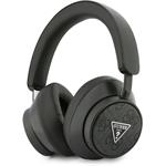 Guess PU Leather 4G Triangle Logo ENC, bezdrôtové slúchadlá, čierne