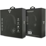 Guess PU Leather 4G Triangle Logo ENC, bezdrôtové slúchadlá, čierne