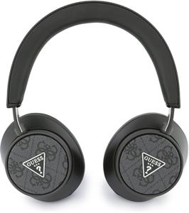 Guess PU Leather 4G Triangle Logo ENC, bezdrôtové slúchadlá, čierne