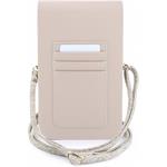 Guess PU Leather+Grained 4G Metal Logo, taška na telefón, ružová