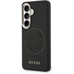 Guess PU Perforated 4G Logo Magnetic kryt pre Samsung Galaxy S26, čierny