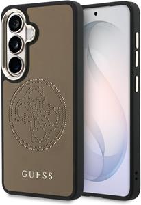 Guess PU Perforated 4G Logo Magnetic kryt pre Samsung Galaxy S26, hnedý