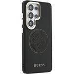 Guess PU Perforated 4G Logo Magnetic kryt pre Samsung Galaxy S26 Ultra, čierny