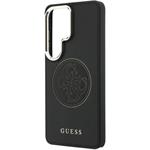Guess PU Perforated 4G Logo Magnetic kryt pre Samsung Galaxy S26 Ultra, čierny