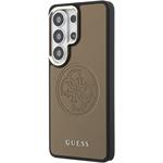 Guess PU Perforated 4G Logo Magnetic kryt pre Samsung Galaxy S26 Ultra, hnedý