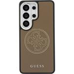 Guess PU Perforated 4G Logo Magnetic kryt pre Samsung Galaxy S26 Ultra, hnedý